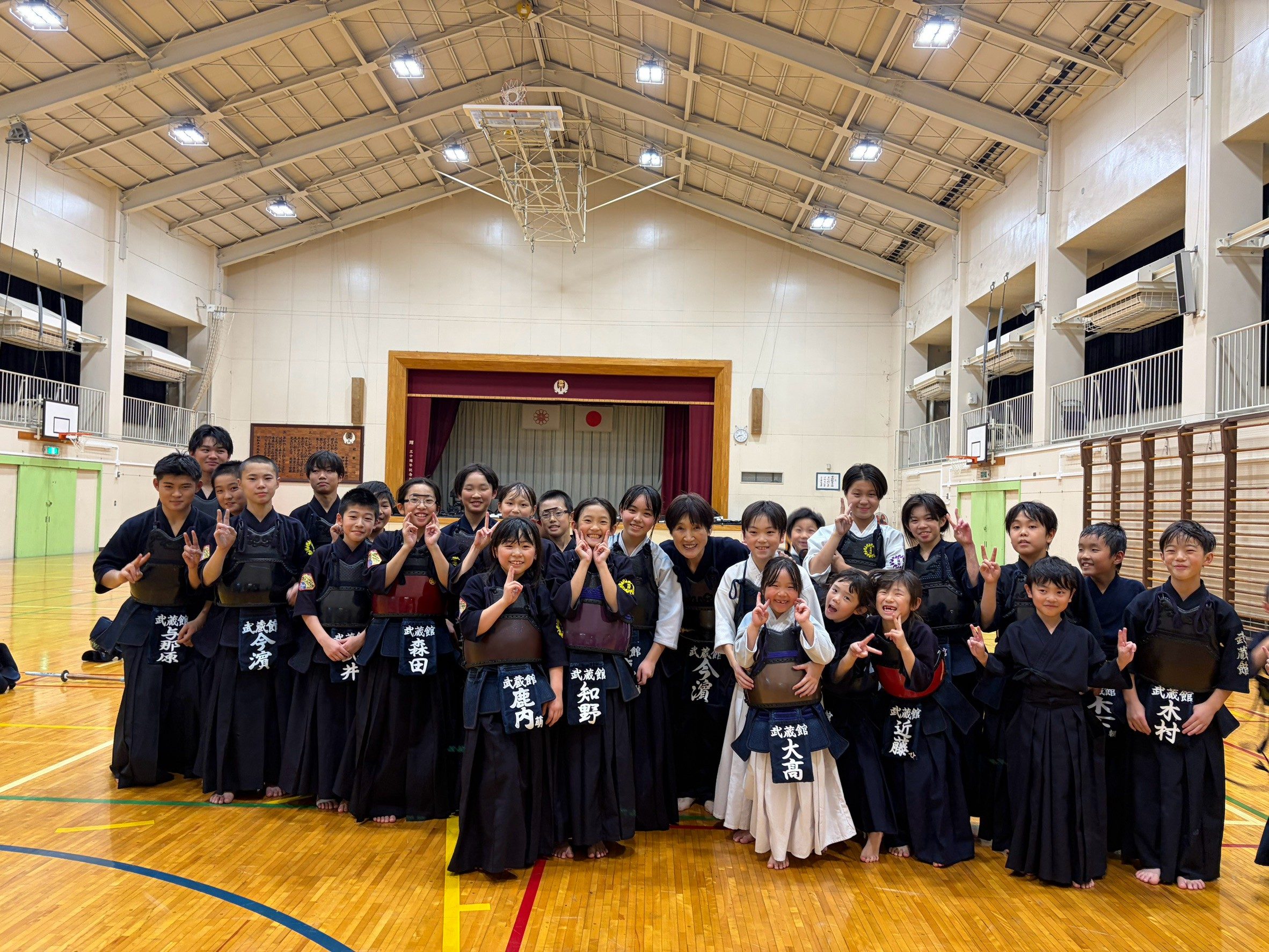 武蔵館の稽古・大会
